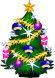Lit Christmas Tree Smiley Face, Emoticon