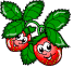 2 Happu Strawberries Smiley Face, Emoticon