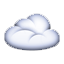 White Fluffy Cloud Smiley Face, Emoticon