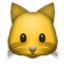Cute Yellow Cat Smiley Face, Emoticon