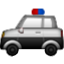 Tiny Police Car Smiley Face, Emoticon