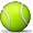 Green Tennis Ball Smiley Face, Emoticon