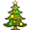 Decorated Christmas Tree Smiley Face, Emoticon