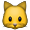 Cute Yellow Cat Smiley Face, Emoticon