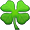 Fresh Green Clover Smiley Face, Emoticon