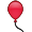 Pink Balloon With String Smiley Face, Emoticon