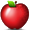 Tempting Red Apple Smiley Face, Emoticon