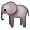 Long Nosed Elephant Smiley Face, Emoticon
