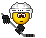Competitive Hockey Player Smiley Face, Emoticon