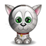 Wagging Tail Cat Smiley Face, Emoticon