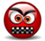Red With Anger Smiley Face, Emoticon