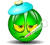 Green And Sick Smiley Face, Emoticon
