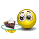 Cake Is Sweet Smiley Face, Emoticon