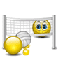 Let's Play Volleyball Smiley Face, Emoticon