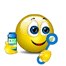 Playing Iwth Bubbles Smiley Face, Emoticon