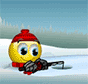 Ice Fishing Is Fun Smiley Face, Emoticon