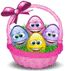 4 Easter Eggs Smiley Face, Emoticon