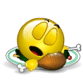 Sleeping While Eating Smiley Face, Emoticon