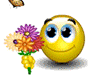 Flowers For Mom Smiley Face, Emoticon