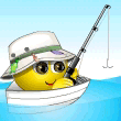 I Like Fishing Smiley Face, Emoticon