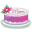 Cake For Mom Smiley Face, Emoticon