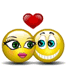 Couple In Love Smiley Face, Emoticon