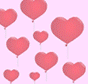 Flying Heart Balloon Smiley Face, Emoticon