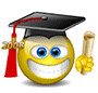 I Just Graduated Smiley Face, Emoticon