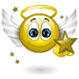 Angel With Star Smiley Face, Emoticon