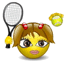 The Tennis Player Smiley Face, Emoticon