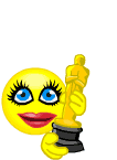 Winner Of Oscars Smiley Face, Emoticon