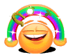 The Rainbow And Smiley Smiley Face, Emoticon