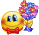 Flowers For You Smiley Face, Emoticon