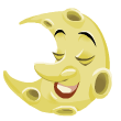 The Sleeping Moon Smiley Face, Emoticon