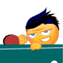I Do Table Tennis Smiley Face, Emoticon