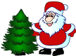 Santa Blows Frost Smiley