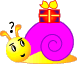 Snail With Gift Smiley