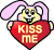 Kiss Me Bunny Smiley