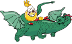 Smiley Rides Dragon Smiley