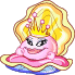 Clam Wears Crown Smiley