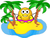 Smiley In Tropical Island Smiley