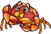 Red And Yellow Crab Smiley