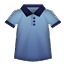 Blue Shirt With Collar Smiley