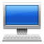 Blue Computer Monitor Smiley