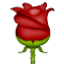 Bright Red Rose Smiley