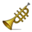 Golden Music Trumpet Smiley