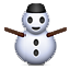 White Winter Snowman Smiley