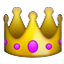 Golden Crown With Jewels Smiley