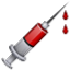 Syringe With Blood Smiley