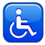 Disabled Symbol Blue Box Smiley